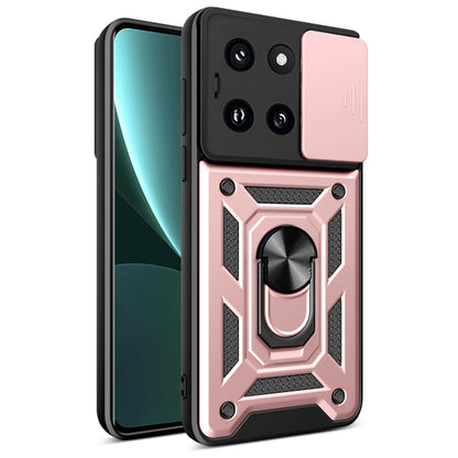 Ovitek za Xiaomi 14, Techsuit, CamShield, roza