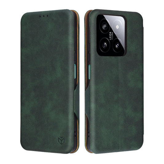 Ovitek za Xiaomi 14, Techsuit, Safe Wallet Plus, Zeleno
