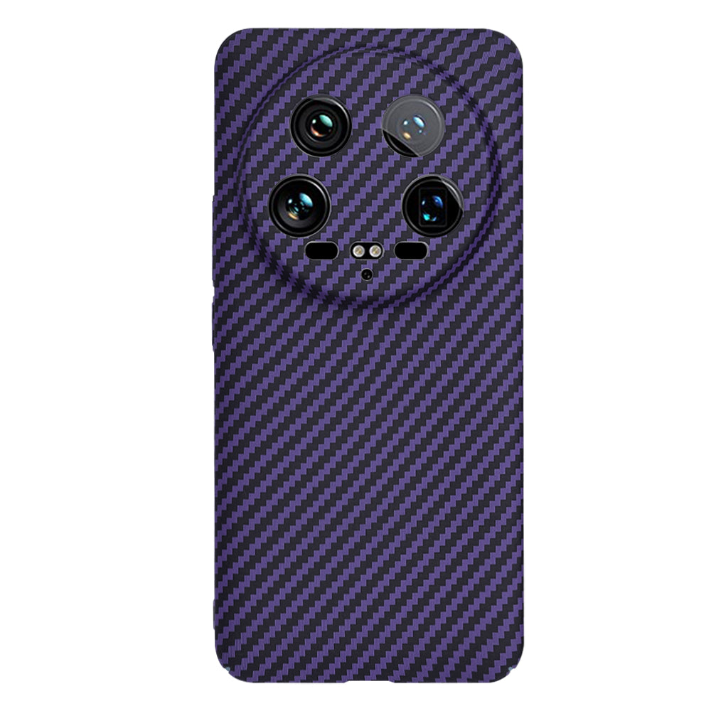 Ovitek za Xiaomi 14 Ultra, Techsuit, Carbonite FiberShell, Vijolična