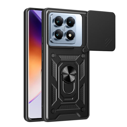 Ovitek za Xiaomi 14T Pro, Techsuit, CamShield, Črn