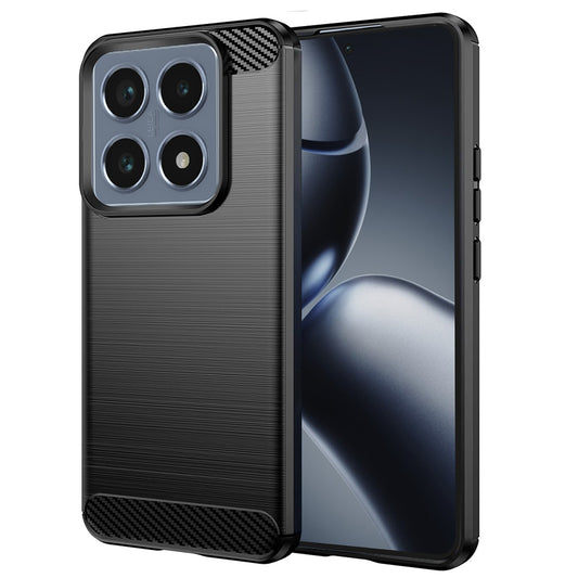 Ovitek za Xiaomi 14T Pro, Techsuit, Karbon, Črn