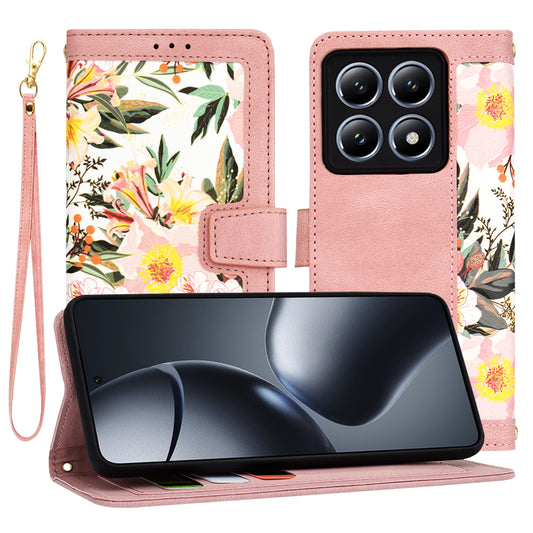 Ovitek za Xiaomi 14T Pro, Techsuit, FlipCraft, roza