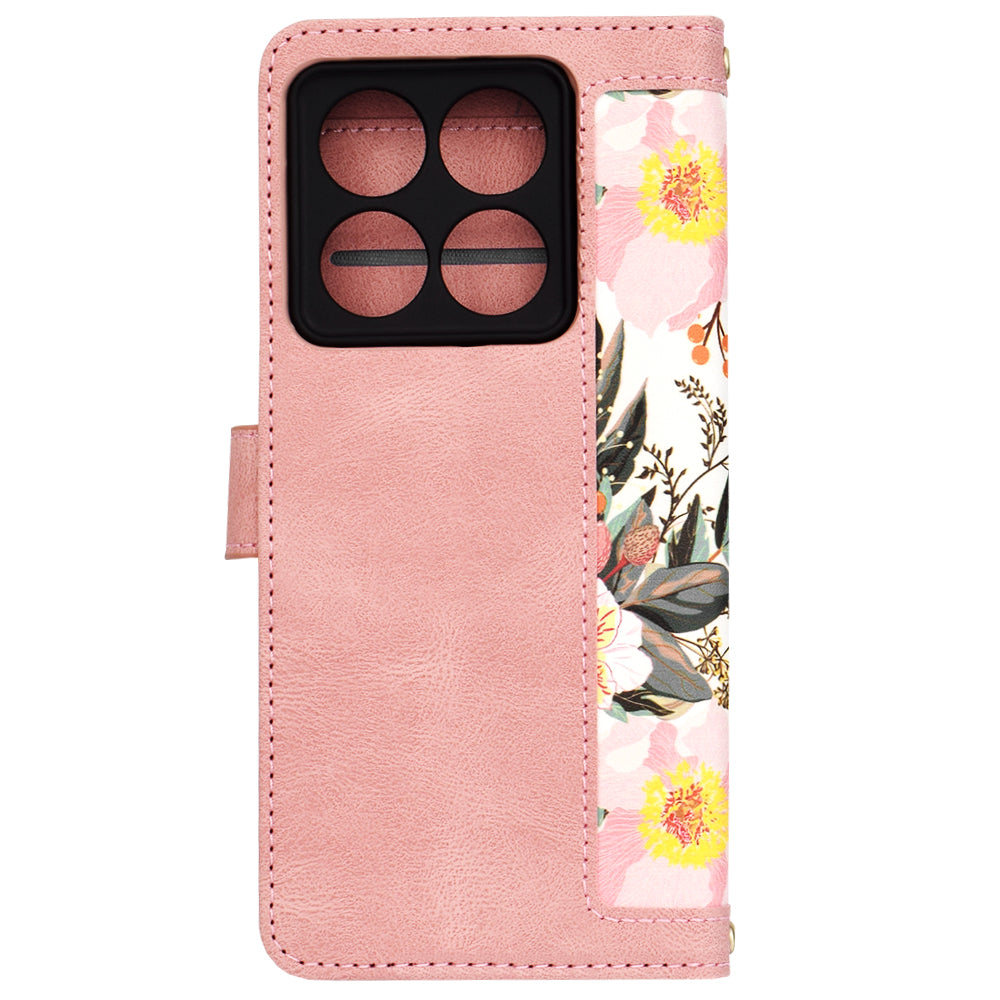 Ovitek za Xiaomi 14T Pro, Techsuit, FlipCraft, roza