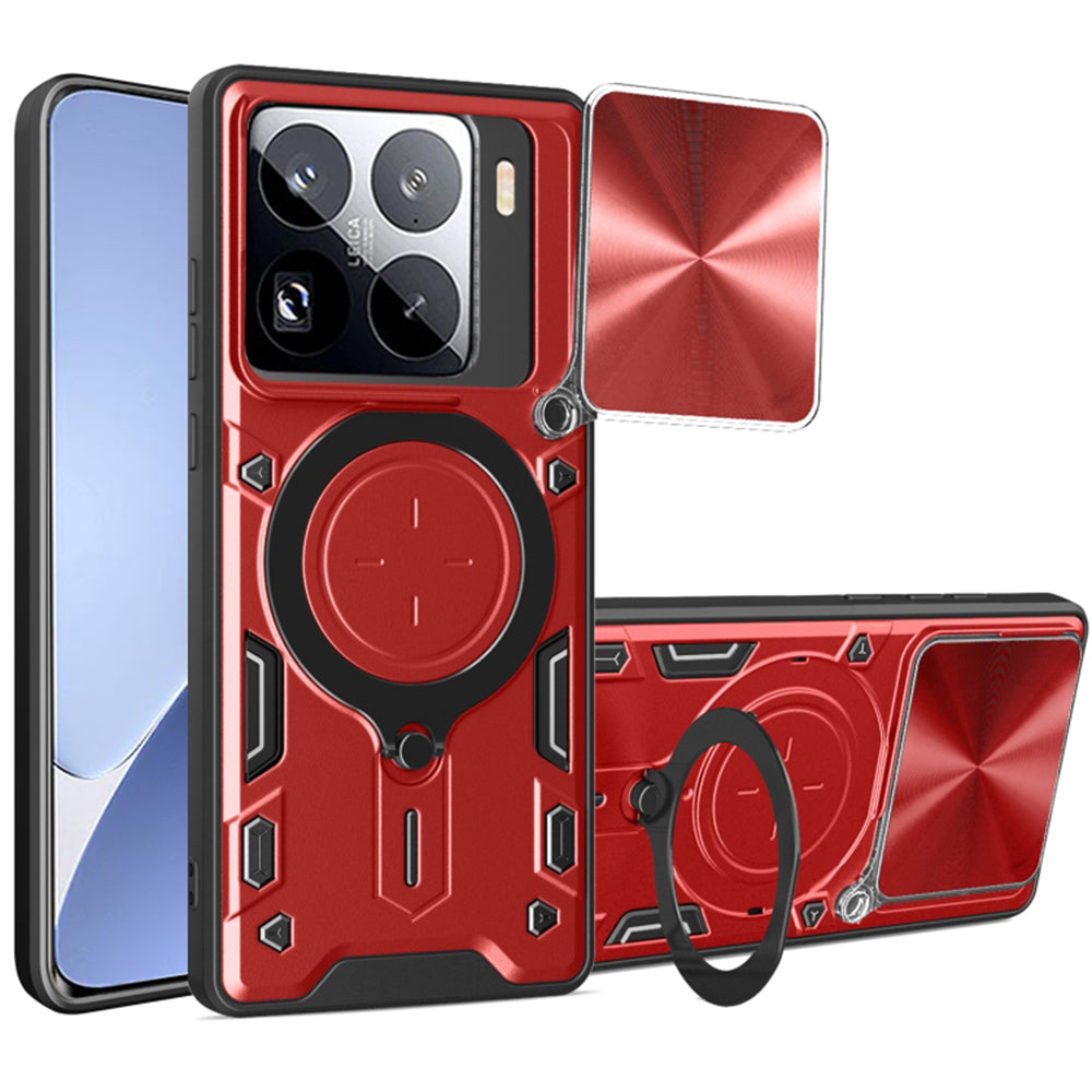 Ovitek za Xiaomi 15 Pro, Techsuit, CamGuard Pro, rdeč