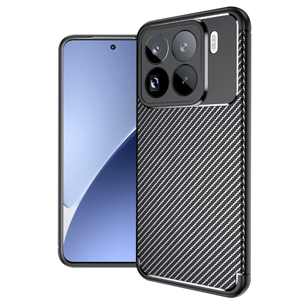 Ovitek za Xiaomi 15 Pro, Techsuit, CarbonFiber, Črn