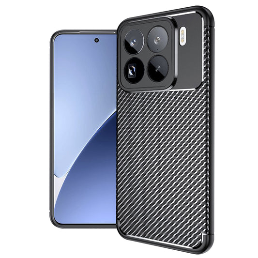 Ovitek za Xiaomi 15 Pro, Techsuit, CarbonFiber, Črn