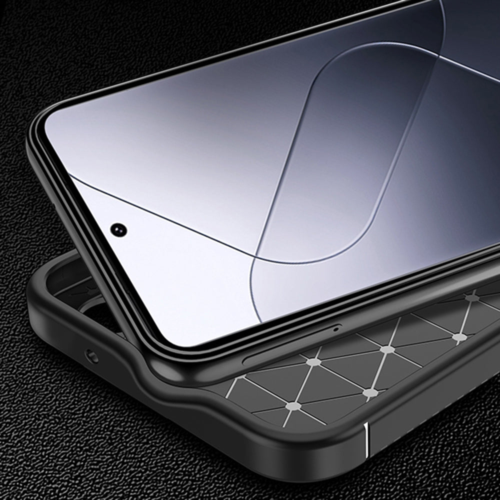 Ovitek za Xiaomi 15 Pro, Techsuit, CarbonFiber, Črn