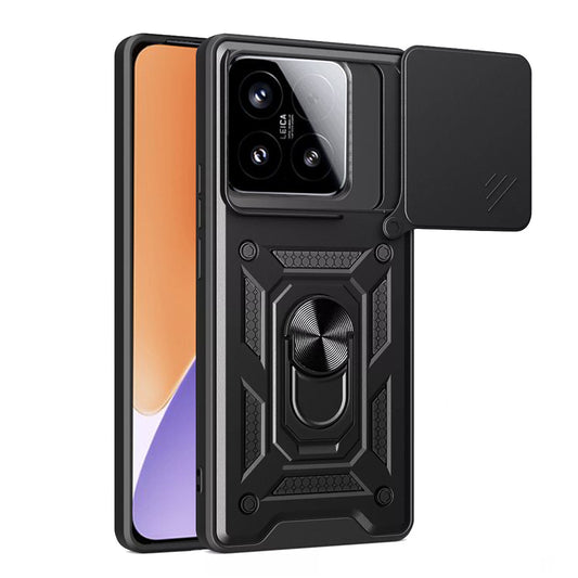 Ovitek za Xiaomi 15, Techsuit, CamShield, Črn
