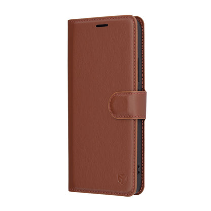 Ovitek za Xiaomi 15, Techsuit, usnjeni folio, rjav