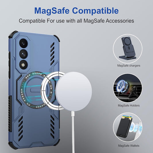 MagSafe Case for Xiaomi 15T Pro, Techsuit, ArmorMag, Blue