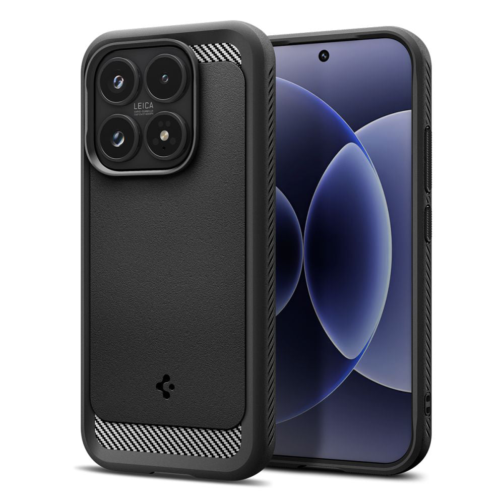 Ovitek za Xiaomi 17, Spigen, Rugged Armor, Mat Črna ACS10458