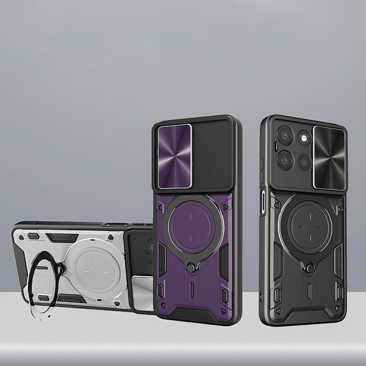 Ovitek za Xiaomi 17T Pro, Techsuit, CamGuard Pro, rdeč