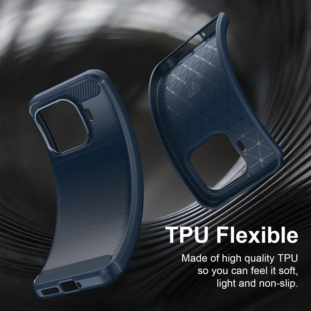 Ovitek za Xiaomi 17T Pro, Techsuit, Karbon, Modra