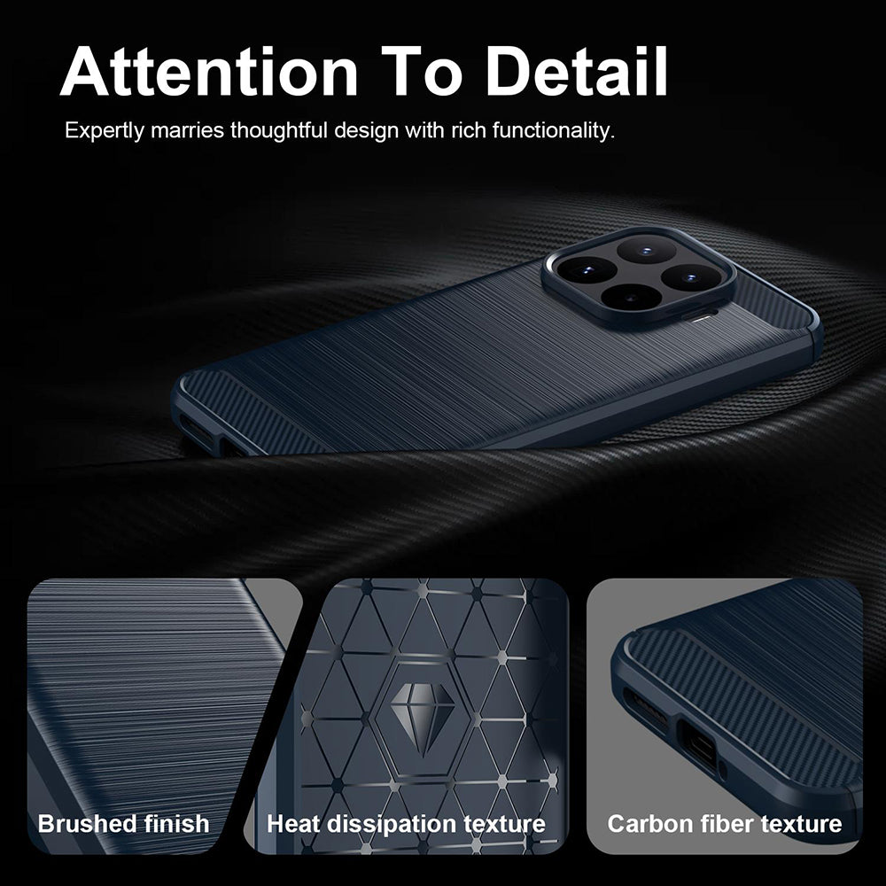 Ovitek za Xiaomi 17T Pro, Techsuit, Karbon, Modra