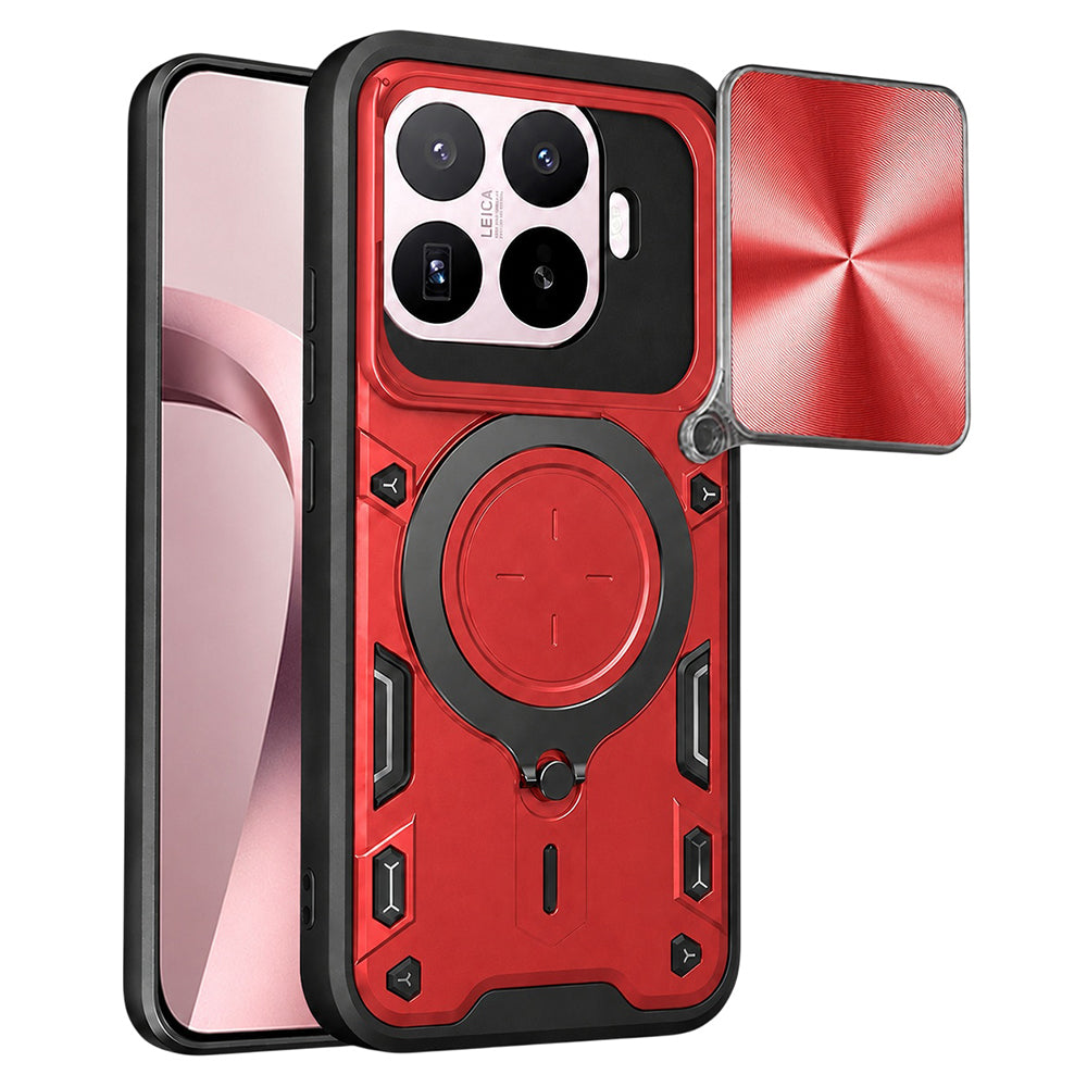 Ovitek za Xiaomi 17T, Techsuit, CamGuard Pro, rdeč