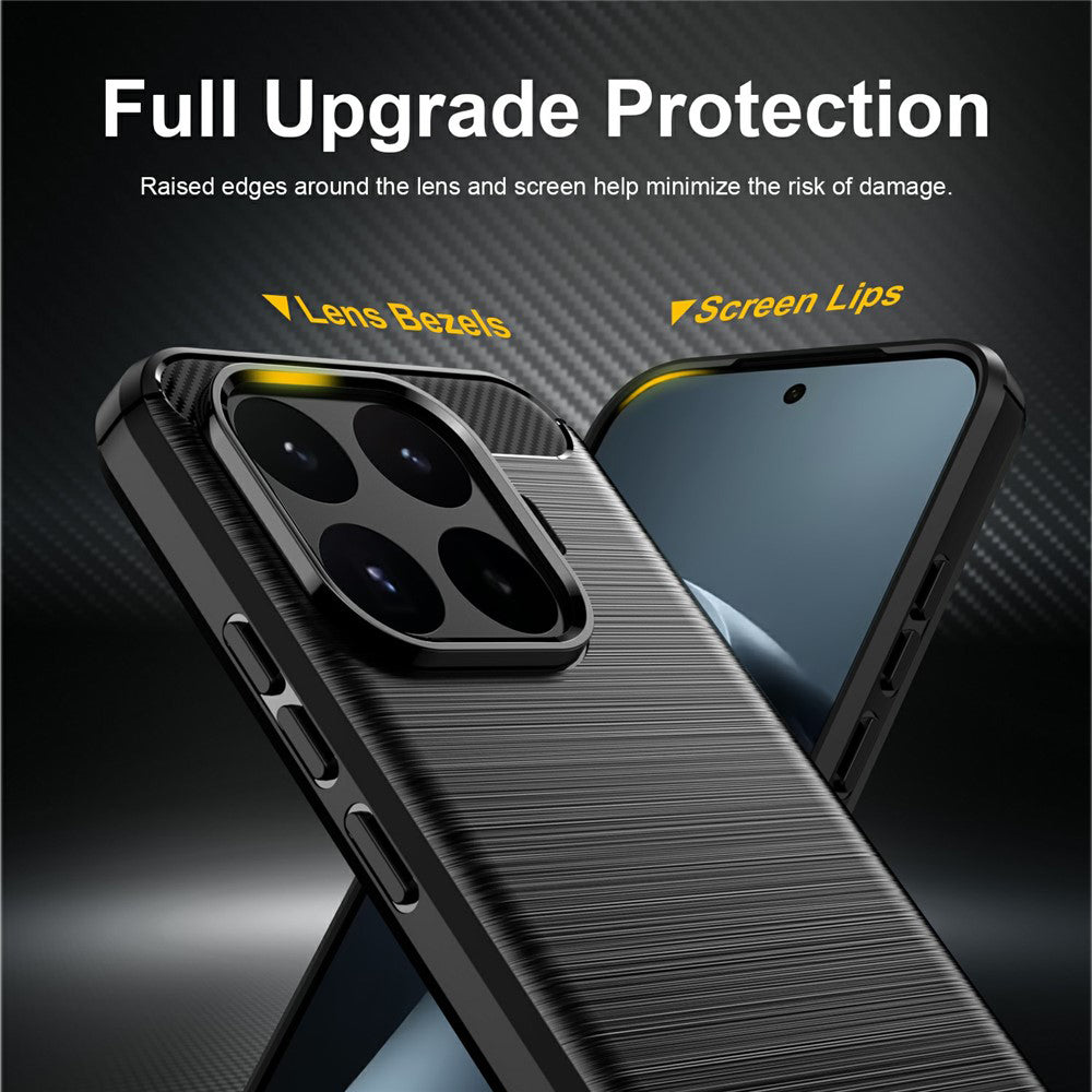 Ovitek za Xiaomi 17T, Techsuit, Karbon, Črn