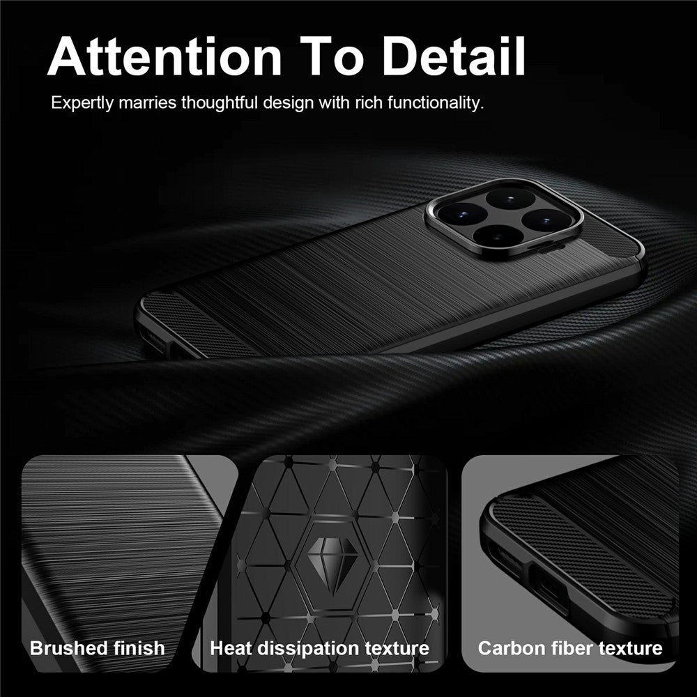 Ovitek za Xiaomi 17T, Techsuit, Karbon, Črn