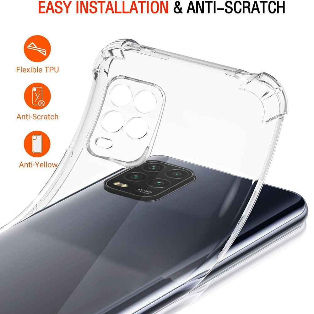 Ovitek za Xiaomi Mi 10 Lite 5G, Techsuit, Proti udarcem Prozoren, Prosojen