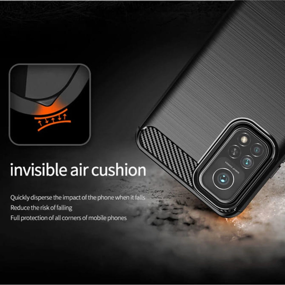 Case for Xiaomi Mi 10T 5G / 10T Pro 5G, Techsuit, Carbon, Black