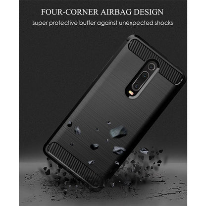 Ovitek za Xiaomi Mi 9T Pro / 9T / Redmi K20 Pro / K20, Techsuit, Karbon, Črn