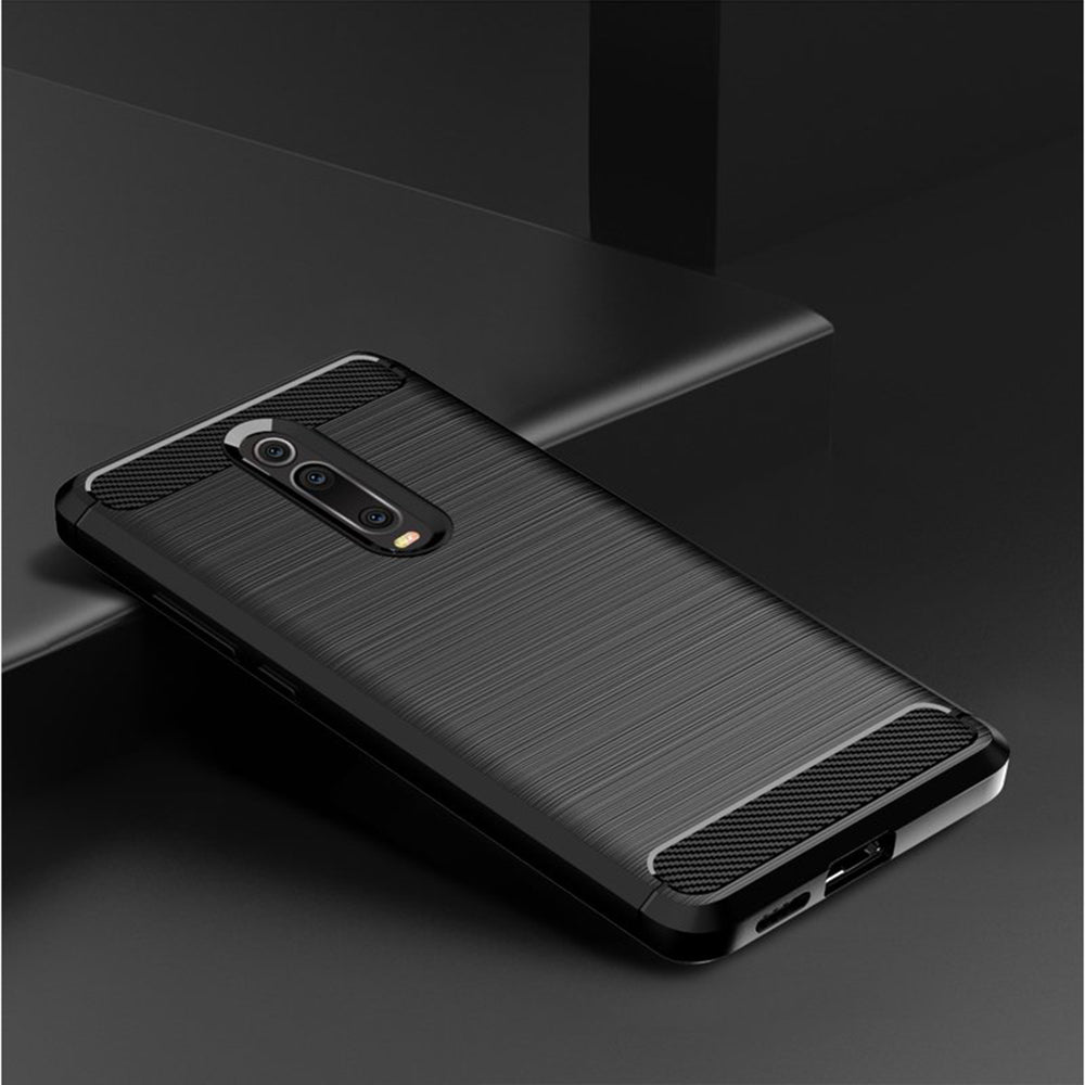 Ovitek za Xiaomi Mi 9T Pro / 9T / Redmi K20 Pro / K20, Techsuit, Karbon, Črn