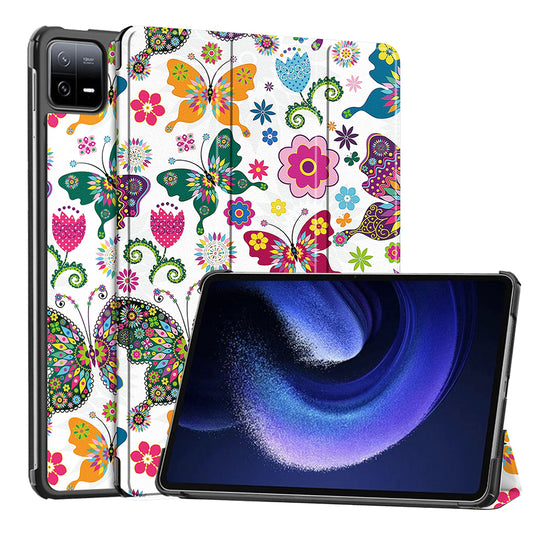 Ovitek za Xiaomi Pad 6 / 6 Pro, Techsuit, FoldPro Butterfly, večbarven