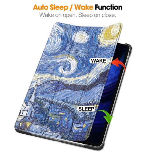 Ovitek za Xiaomi Pad 6 / 6 Pro, Techsuit, FoldPro Starry Night, večbarven