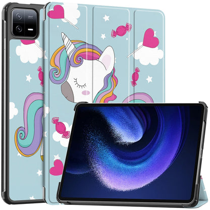 Ovitek za Xiaomi Pad 6 / 6 Pro, Techsuit, FoldPro Unicorn, večbarven