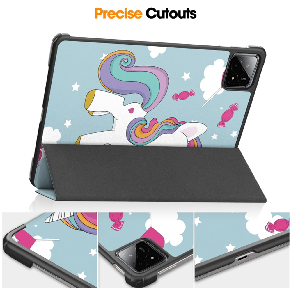 Ovitek za Xiaomi Pad 6S Pro 12.4, Techsuit, FoldPro Unicorn, večbarven