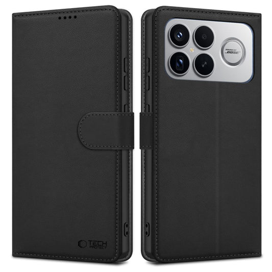Ovitek za Xiaomi Poco F8 Ultra, Tech-Protect, Wallet, Črn
