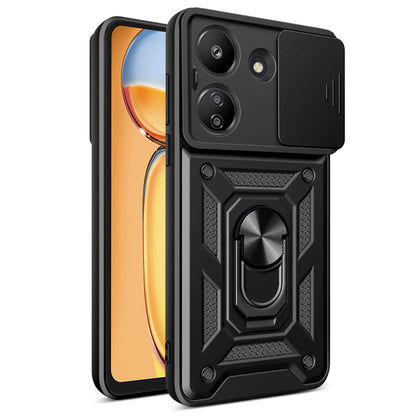 Ovitek za Xiaomi Poco C65 / Redmi 13C, Techsuit, CamShield, Črn