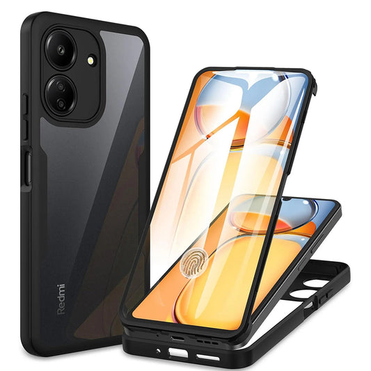 Ovitek za Xiaomi Poco C65 / Redmi 13C, Techsuit, ColorVerse 360, Črn