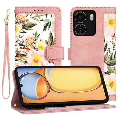 Ovitek za Xiaomi Poco C65 / Redmi 13C, Techsuit, FlipCraft, Roza