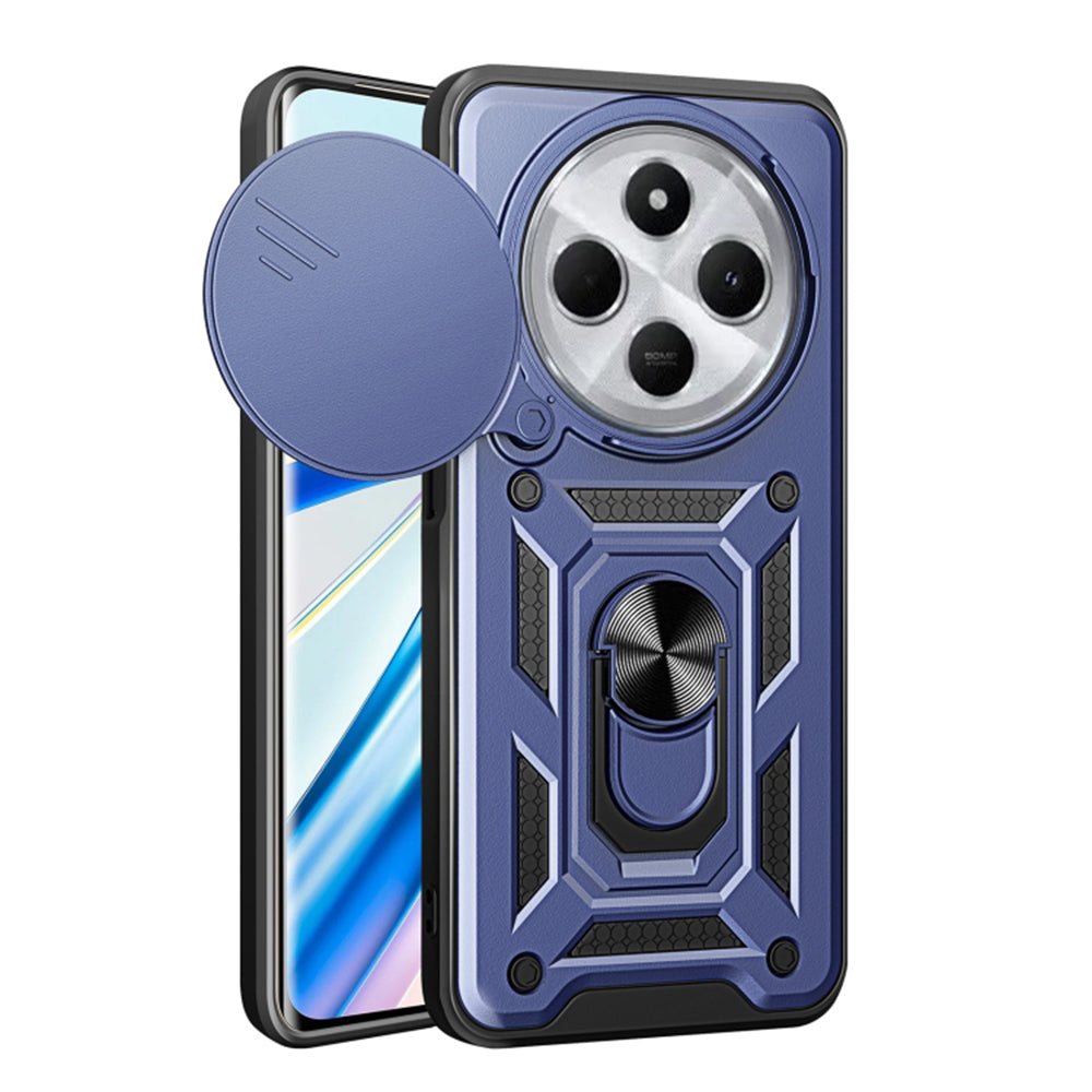 Ovitek za Xiaomi Poco C75 / Redmi 14C, Techsuit, CamShield, modra
