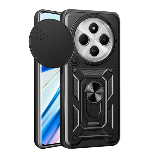 Ovitek za Xiaomi Poco C75 / Redmi 14C, Techsuit, CamShield, Črn