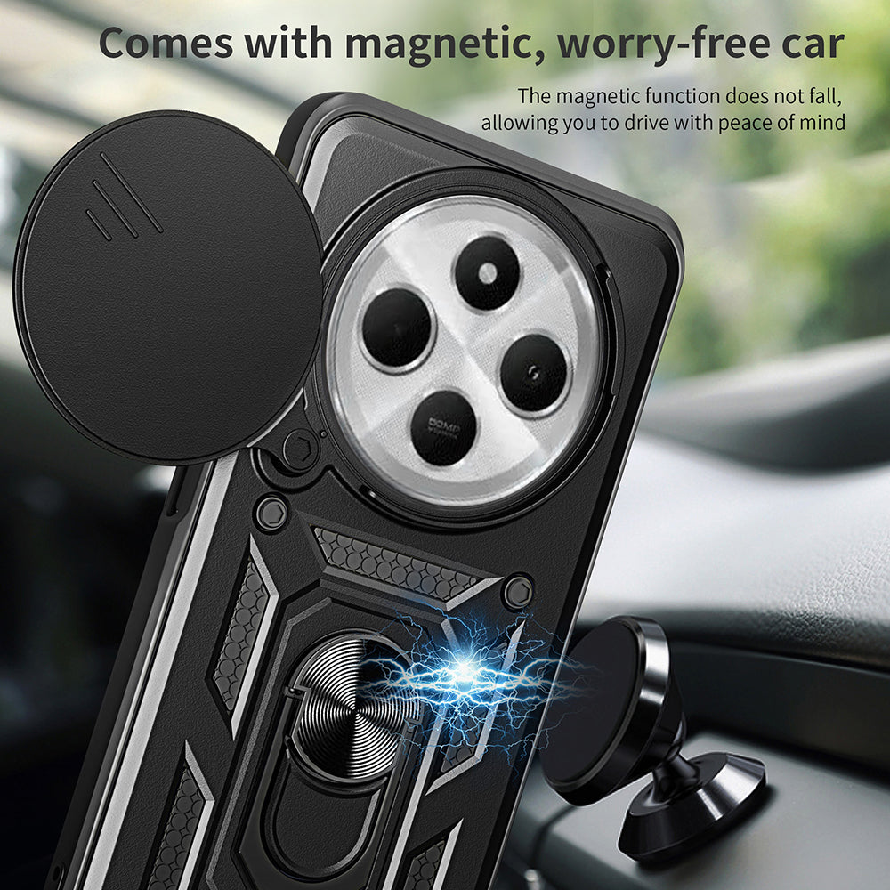 Case for Xiaomi Poco C75 / Redmi 14C, Techsuit, CamShield, Black