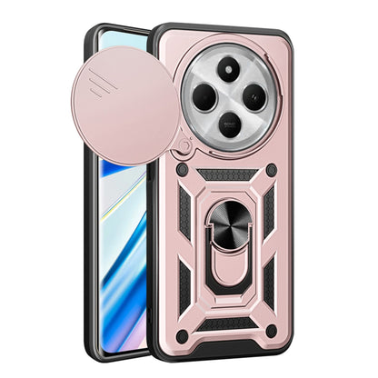 Ovitek za Xiaomi Poco C75 / Redmi 14C, Techsuit, CamShield, roza