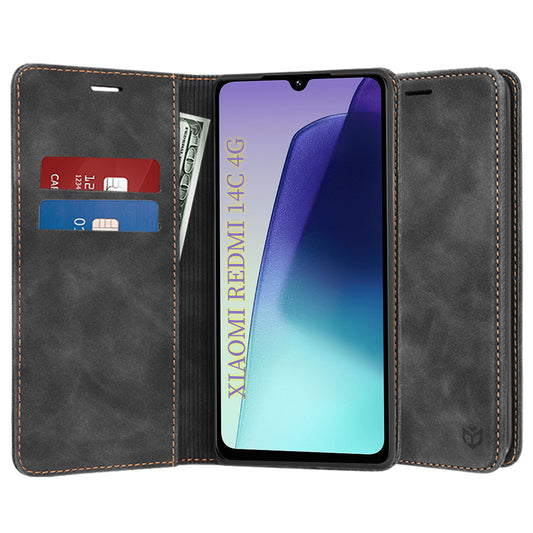 Ovitek za Xiaomi Poco C75 / Redmi 14C, Techsuit, Confy, Črn