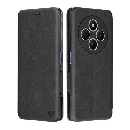 Ovitek za Xiaomi Poco C75 / Redmi 14C, Techsuit, Safe Wallet Plus, Črna