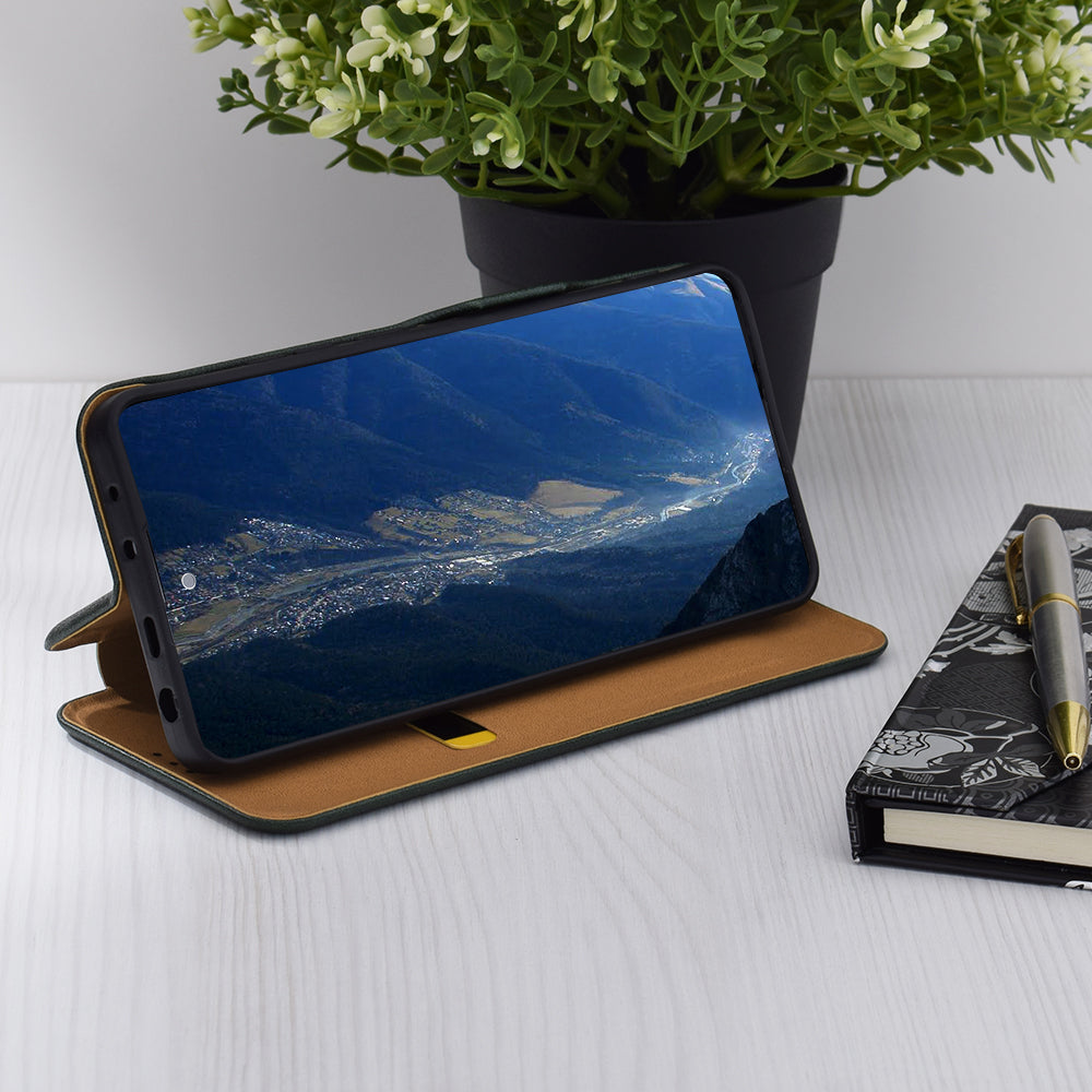 Ovitek za Xiaomi Poco C75 / Redmi 14C, Techsuit, Safe Wallet Plus, Zelen