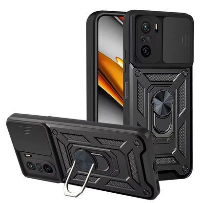 Ovitek za Xiaomi Poco F3 / Mi 11i, Techsuit, CamShield, Črn