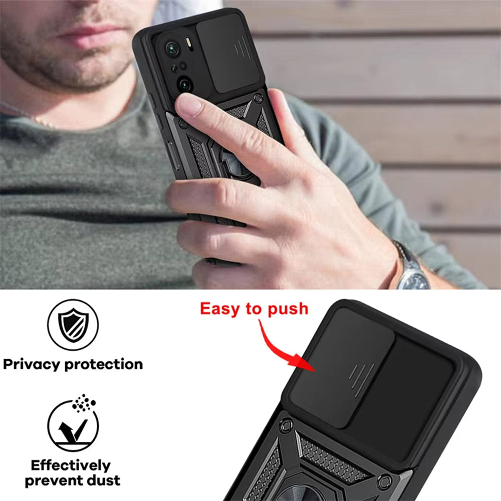 Ovitek za Xiaomi Poco F3 / Mi 11i, Techsuit, CamShield, Črn