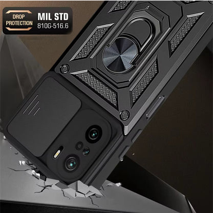 Ovitek za Xiaomi Poco F3 / Mi 11i, Techsuit, CamShield, Črn