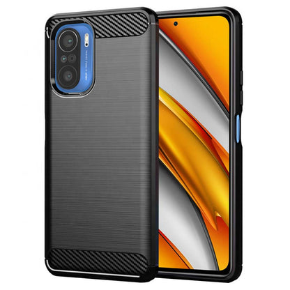 Ovitek za Xiaomi Poco F3 / Mi 11i, Techsuit, Karbon, Črn