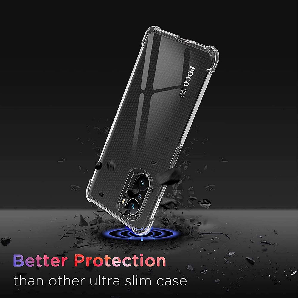 Ovitek za Xiaomi Poco F3 / Mi 11i, Techsuit, Proti udarcem Prozoren, Prosojen