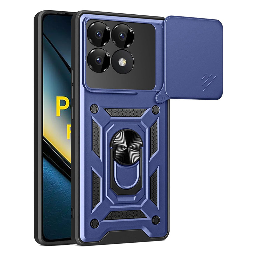 Ovitek za Xiaomi Poco F6 Pro, Techsuit, CamShield, modra