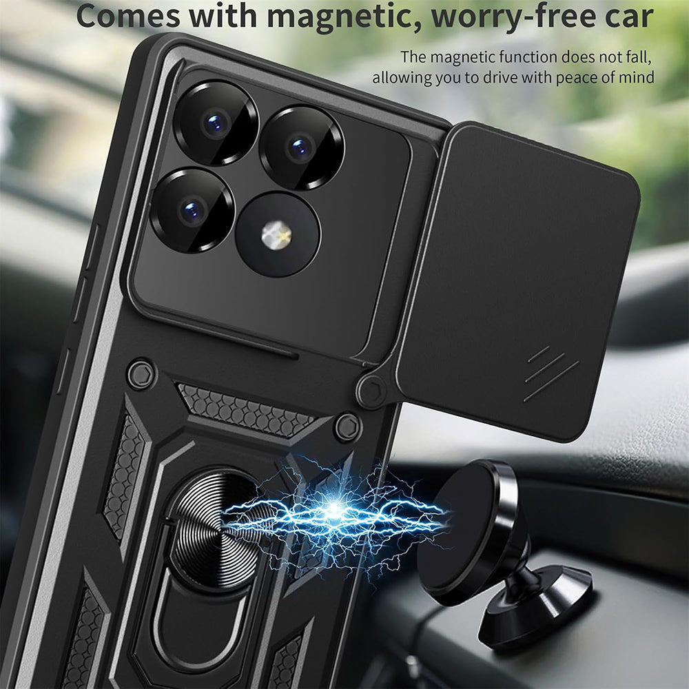 Ovitek za Xiaomi Poco F6 Pro, Techsuit, CamShield, modra