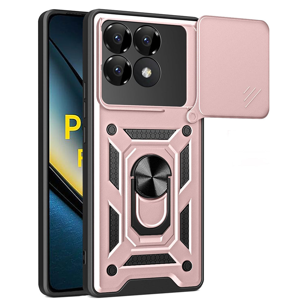 Ovitek za Xiaomi Poco F6 Pro, Techsuit, CamShield, roza