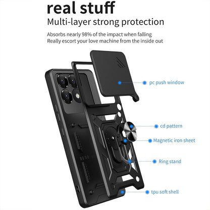 Ovitek za Xiaomi Poco F6 Pro, Techsuit, CamShield, roza