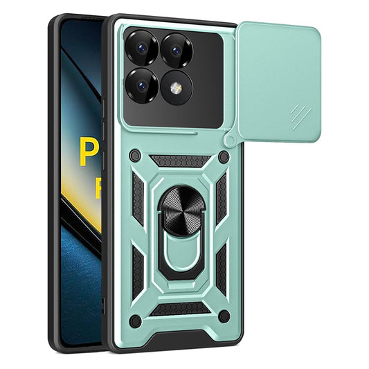 Ovitek za Xiaomi Poco F6 Pro, Techsuit, CamShield, Zelen